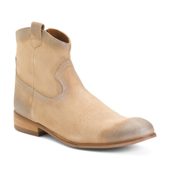 NEW BAND OF THE FREE Suede Sycamore Western Booties Sand for women 462mn - Picture 1 of 5